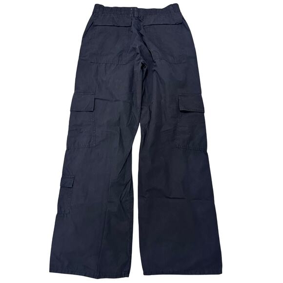 Zara Y2K Women's Wide Leg Cargo Pants Trousers Streetwear Gorpcore Black, size M - Picture 8 of 8